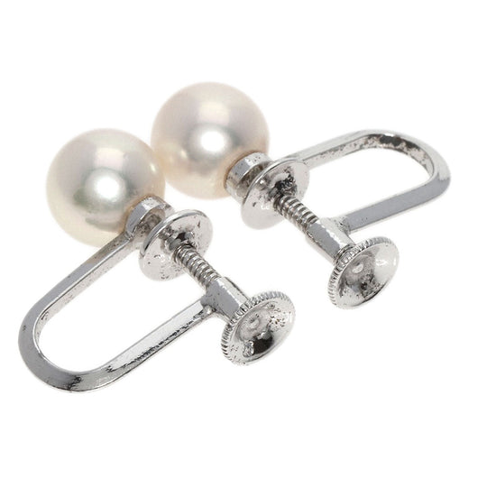 MIKIMOTO Earring SV Silver Akoya pearl Pearl Women Used Authentic