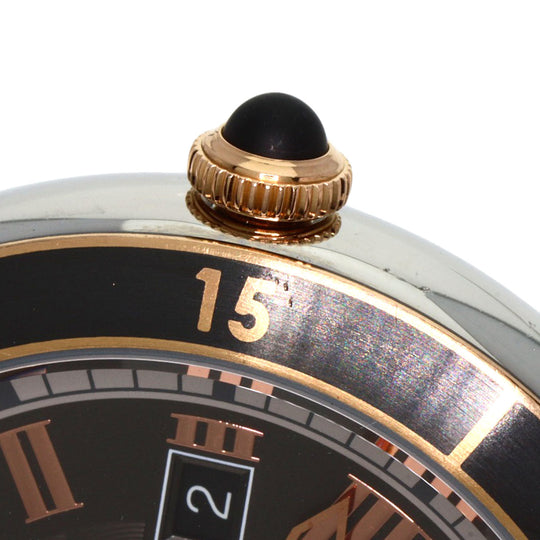 CARTIER Watches Mechanical Automatic W2RN0005 Stainless Steel, Leather Silver Ronde Croisiere gray dial mens Used Authentic