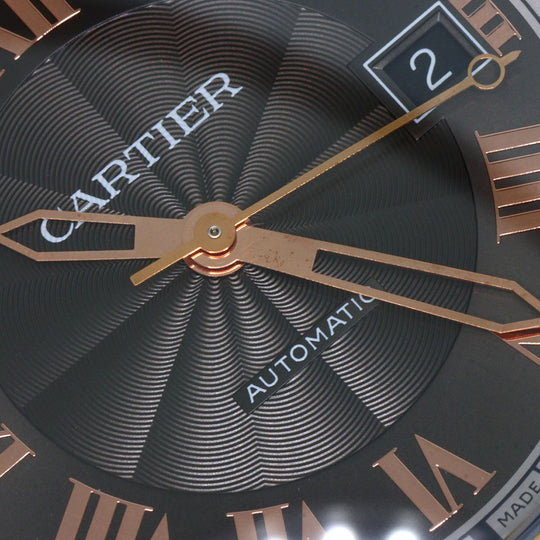 CARTIER Watches Mechanical Automatic W2RN0005 Stainless Steel, Leather Silver Ronde Croisiere gray dial mens Used Authentic