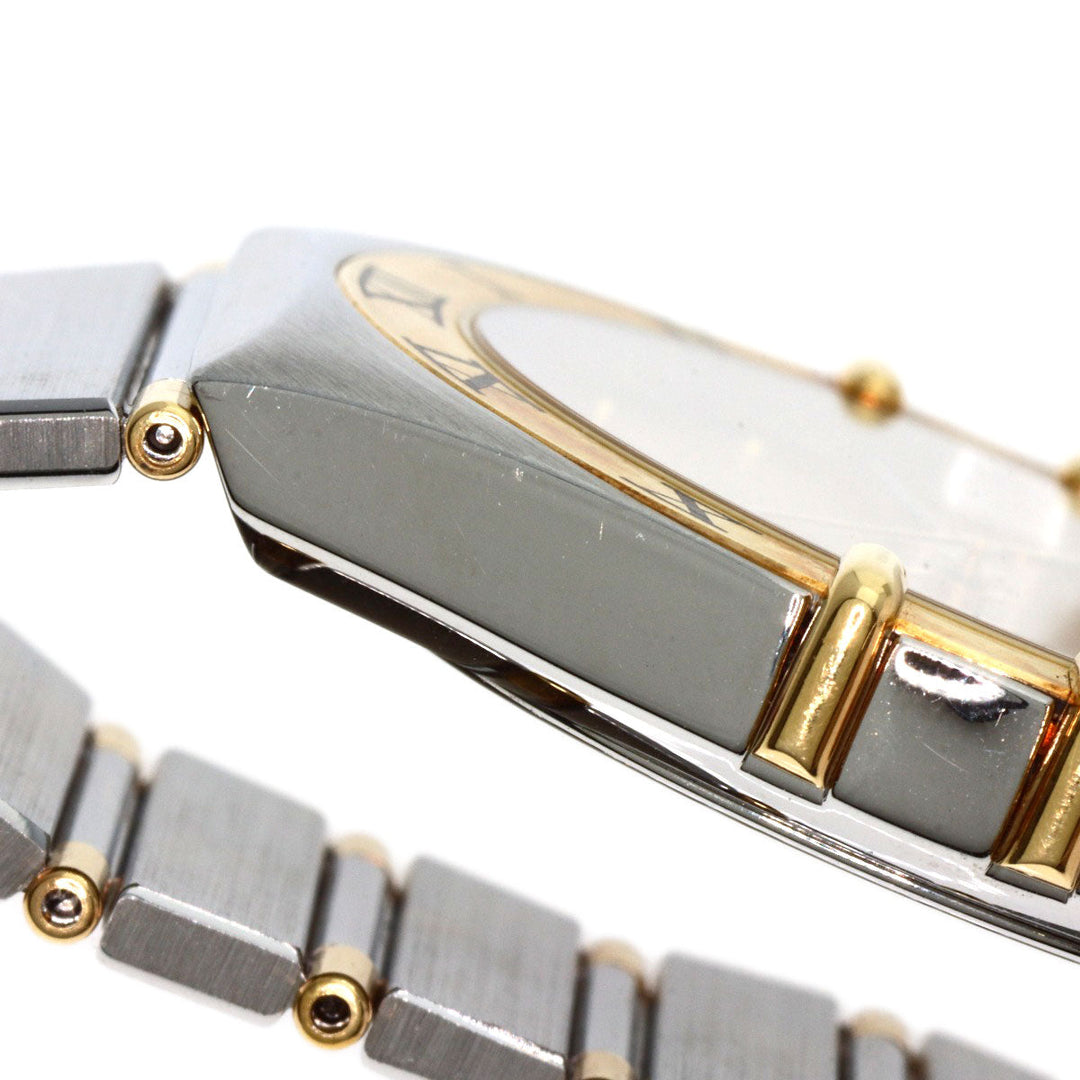 OMEGA Watches Quartz Stainless Steel , SSxK18YG Silver Constellation flat bezel gold dial mens Used Authentic