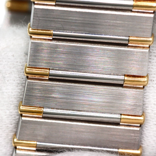OMEGA Watches Quartz Stainless Steel , SSxK18YG Silver Constellation flat bezel gold dial mens Used Authentic