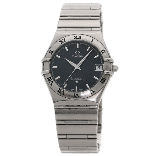 OMEGA Watches Quartz 1512.40 Stainless Steel , Stainless Steel Silver Constellation black dial mens Used Authentic