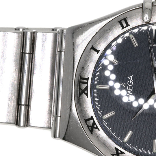 OMEGA Watches Quartz 1512.40 Stainless Steel , Stainless Steel Silver Constellation black dial mens Used Authentic