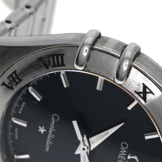 OMEGA Watches Quartz 1512.40 Stainless Steel , Stainless Steel Silver Constellation black dial mens Used Authentic