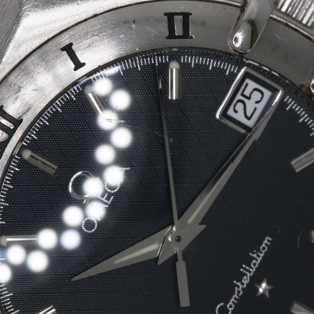 OMEGA Watches Quartz 1512.40 Stainless Steel , Stainless Steel Silver Constellation black dial mens Used Authentic