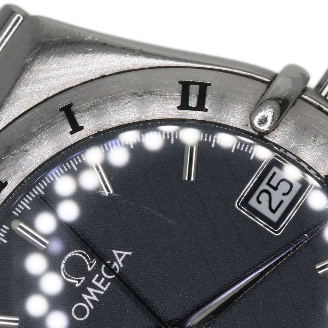 OMEGA Watches Quartz 1512.40 Stainless Steel , Stainless Steel Silver Constellation black dial mens Used Authentic