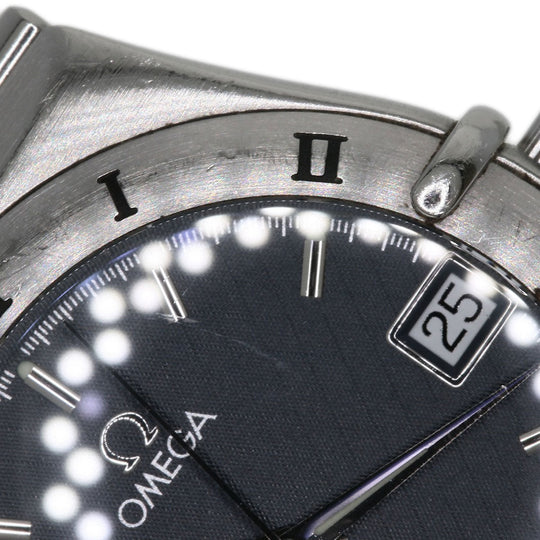 OMEGA Watches Quartz 1512.40 Stainless Steel , Stainless Steel Silver Constellation black dial mens Used Authentic