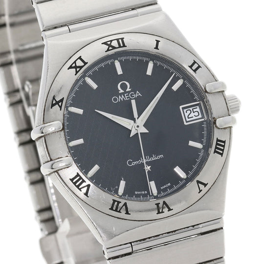 OMEGA Watches Quartz 1512.40 Stainless Steel , Stainless Steel Silver Constellation black dial mens Used Authentic