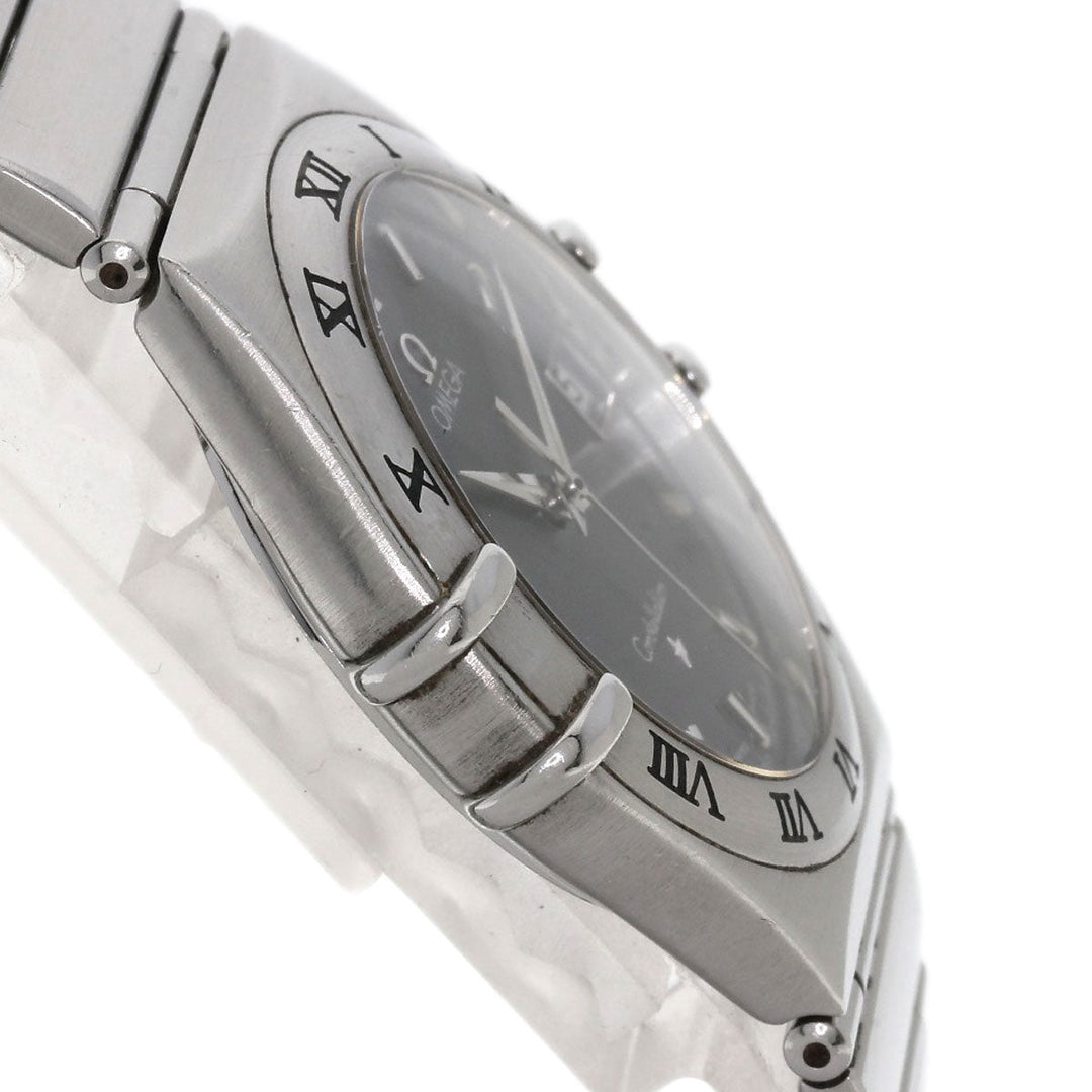 OMEGA Watches Quartz 1512.40 Stainless Steel , Stainless Steel Silver Constellation black dial mens Used Authentic