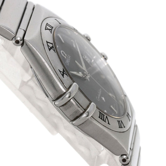 OMEGA Watches Quartz 1512.40 Stainless Steel , Stainless Steel Silver Constellation black dial mens Used Authentic