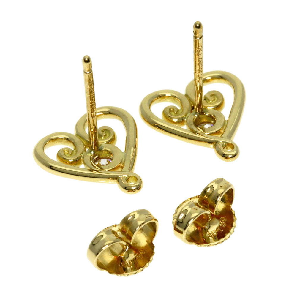 TIFFANY&Co. Pierce 18K Yellow Gold gold Venezia Goldoni Heart Diamond