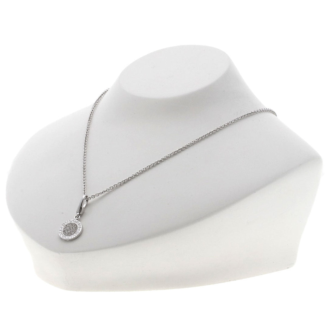BVLGARI Necklace K18WG Silver Bulgari Bulgari Diamond