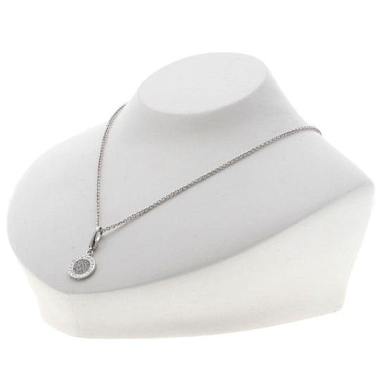 BVLGARI Necklace K18WG Silver Bulgari Bulgari Diamond