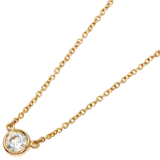 TIFFANY&Co. Necklace 18K Pink Gold gold By the yard 1P diamond Women Used Authentic
