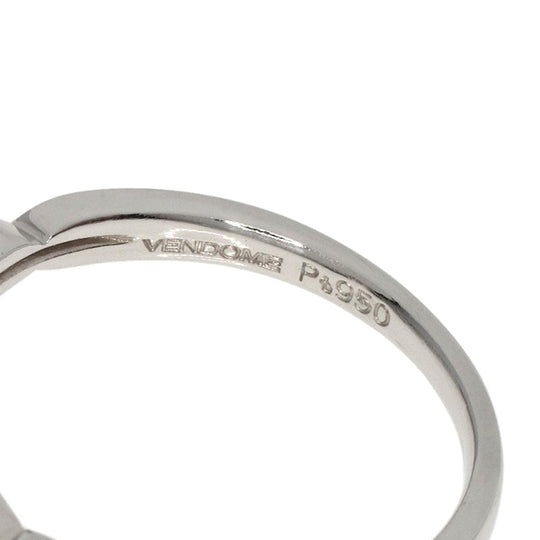 VANDOME Ring PT950 Silver Diamond 1999 Christmas Limited Edition