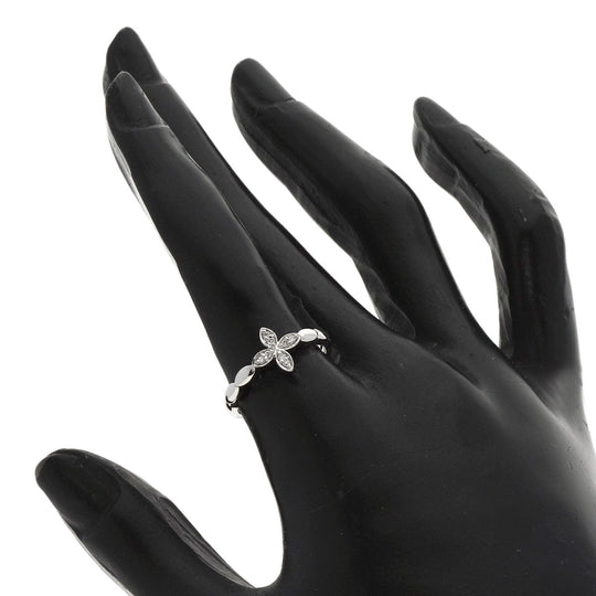 VANDOME Ring PT950 Silver Diamond 1999 Christmas Limited Edition