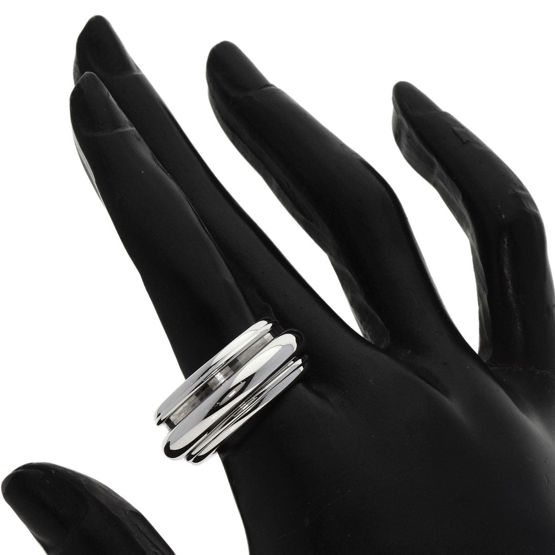PIAGET Ring K18WG Silver Possession ring #62 Women Used Authentic