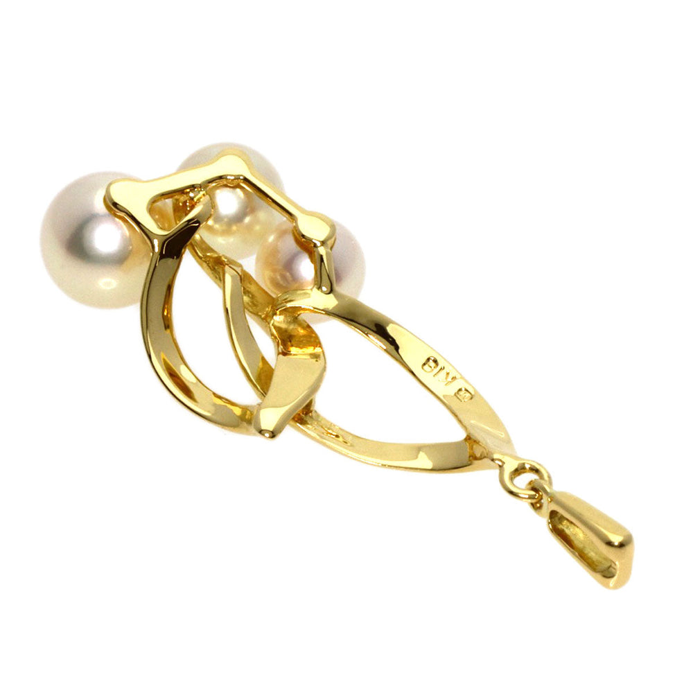 MIKIMOTO Pendant top 18K Yellow Gold gold Pearl Women Used Authentic