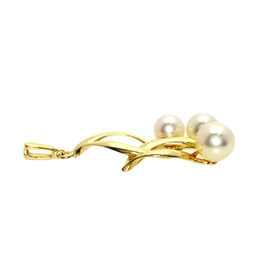 MIKIMOTO Pendant top 18K Yellow Gold gold Pearl Women Used Authentic