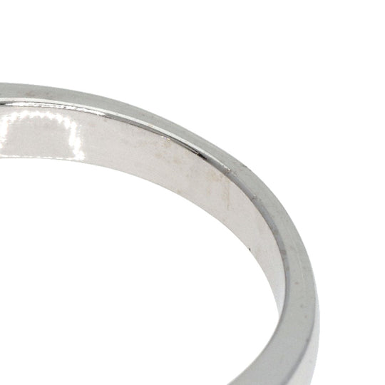 BVLGARI Ring K18WG Silver Cuore Heart 3P Diamond Women Used Authentic