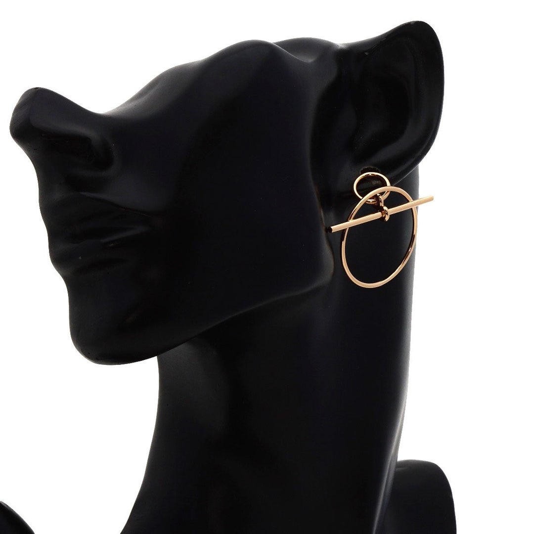 HERMES Pierce 18K Pink Gold gold Loop PM