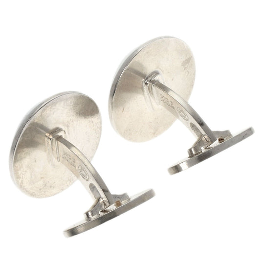 Georg Jensen cuffs SV Silver Round motif mens Used Authentic
