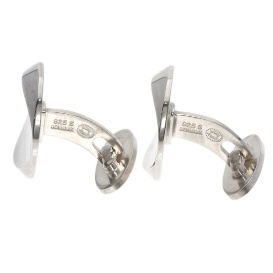 Georg Jensen cuffs SV Silver Round motif mens Used Authentic