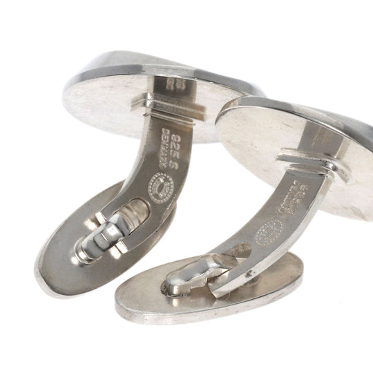Georg Jensen cuffs SV Silver Round motif mens Used Authentic