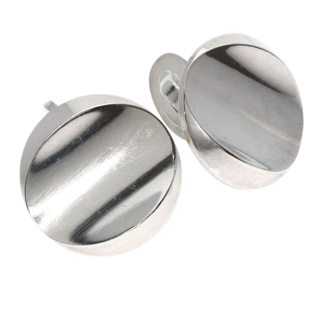 Georg Jensen cuffs SV Silver Round motif mens Used Authentic