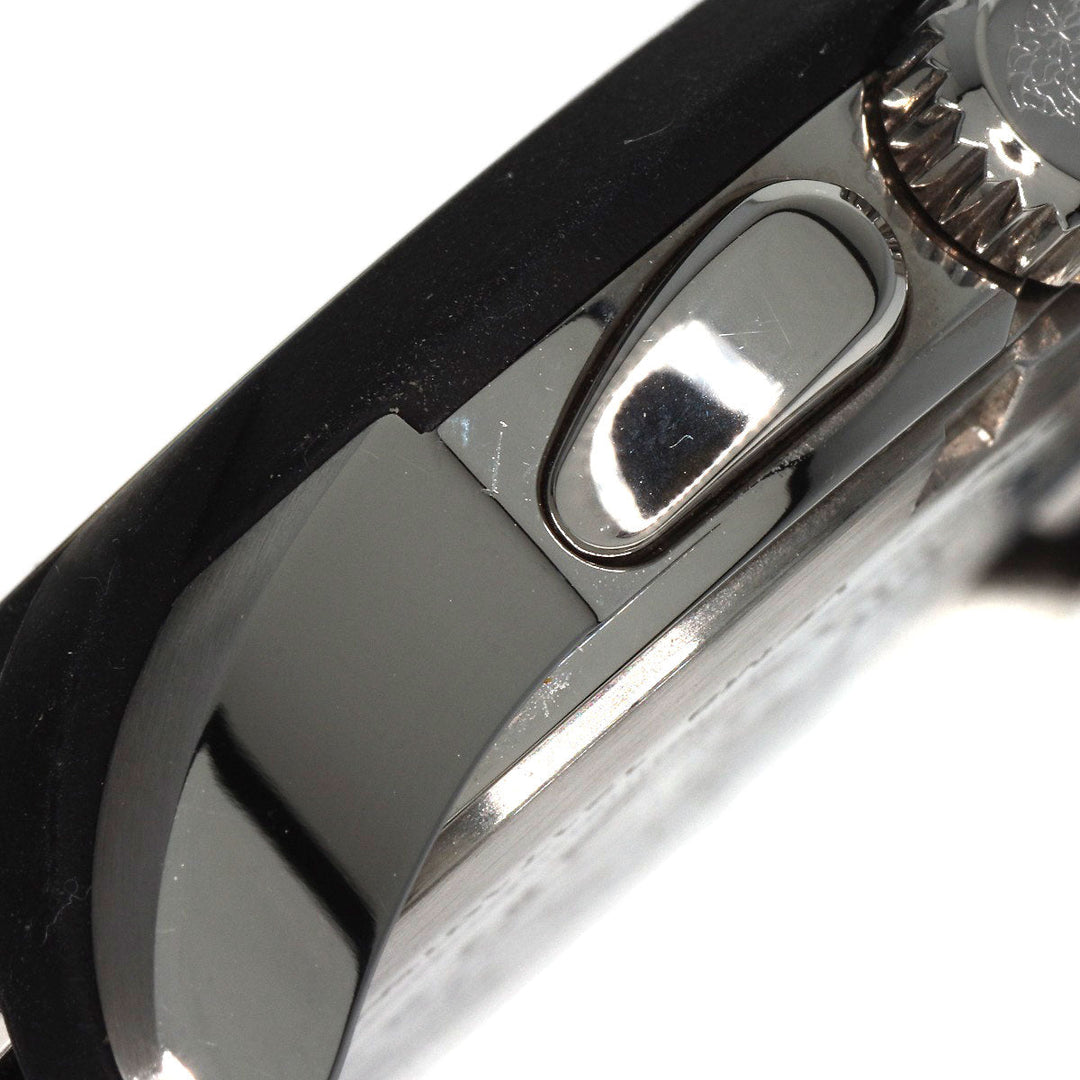 VERSACE Watches Quartz VEM8 Stainless Steel , Stainless Steel Silver Medusa Chronograph black dial mens Used Authentic