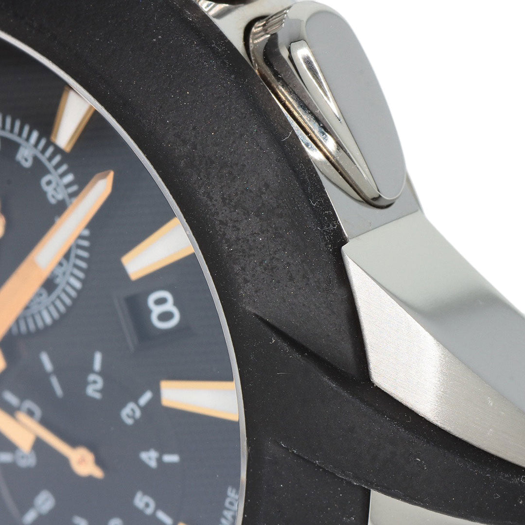 VERSACE Watches Quartz VEM8 Stainless Steel , Stainless Steel Silver Medusa Chronograph black dial mens Used Authentic
