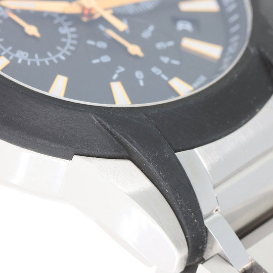 VERSACE Watches Quartz VEM8 Stainless Steel , Stainless Steel Silver Medusa Chronograph black dial mens Used Authentic