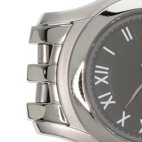GUCCI Watches Quartz 5500M Stainless Steel , Stainless Steel Silver Round face gray dial mens Used Authentic