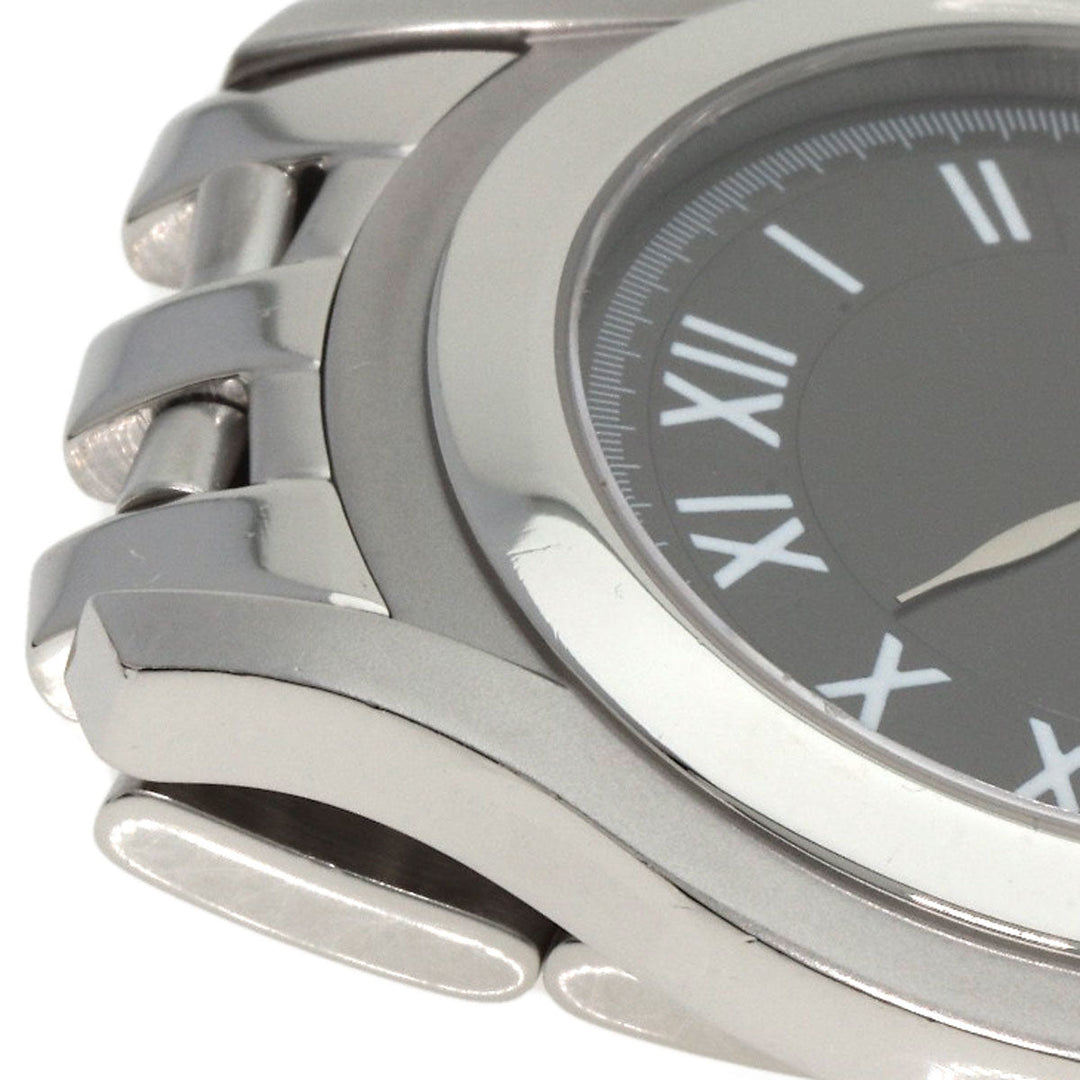 GUCCI Watches Quartz 5500M Stainless Steel , Stainless Steel Silver Round face gray dial mens Used Authentic