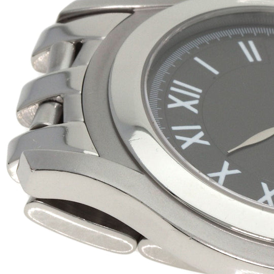 GUCCI Watches Quartz 5500M Stainless Steel , Stainless Steel Silver Round face gray dial mens Used Authentic