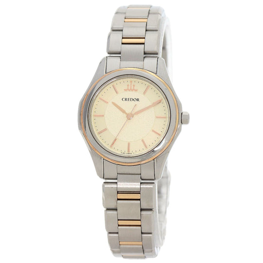 SEIKO Watches Quartz 4J81-0AF0 Stainless Steel Silver CREDOR SIGNO Ivory dial