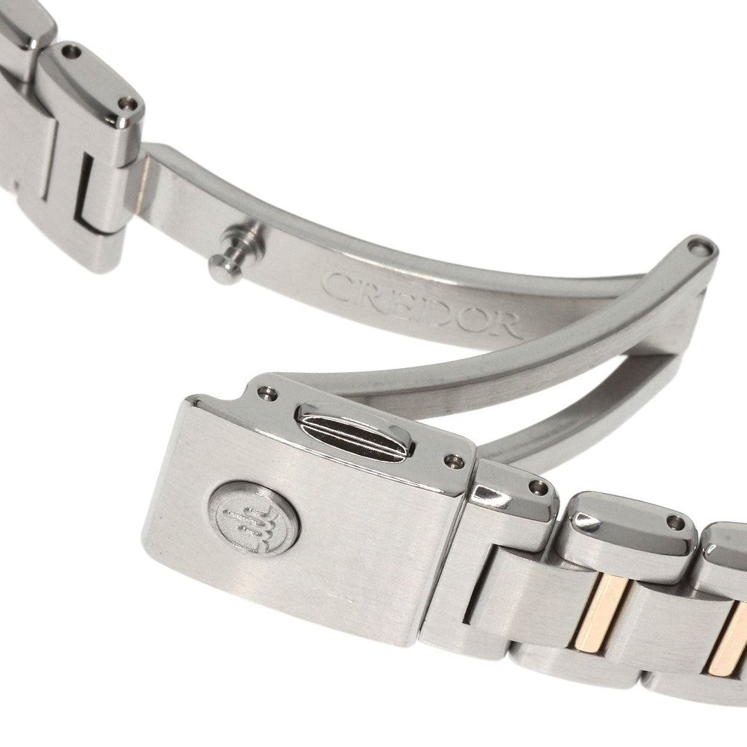 SEIKO Watches Quartz 4J81-0AF0 Stainless Steel Silver CREDOR SIGNO Ivory dial