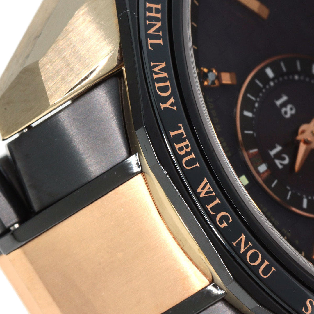 SEIKO Watches Solar Powered Radio Watch SAGA254 8B63-0AR0 Titanium Ceramic , Titanium Ceramic gold Brights Flight Expert Limited to 800 pieces black dial mens Used Authentic