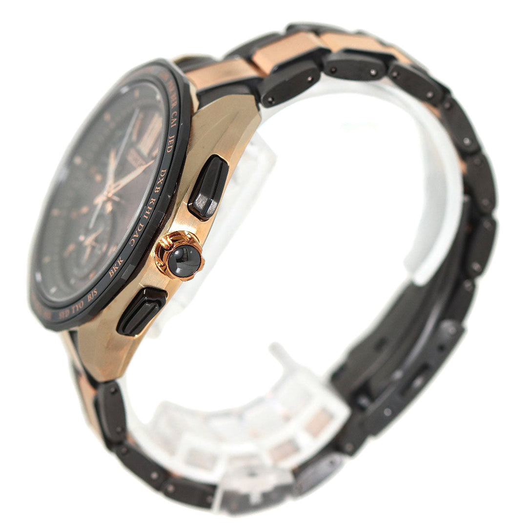 SEIKO Watches Solar Powered Radio Watch SAGA254 8B63-0AR0 Titanium Ceramic , Titanium Ceramic gold Brights Flight Expert Limited to 800 pieces black dial mens Used Authentic