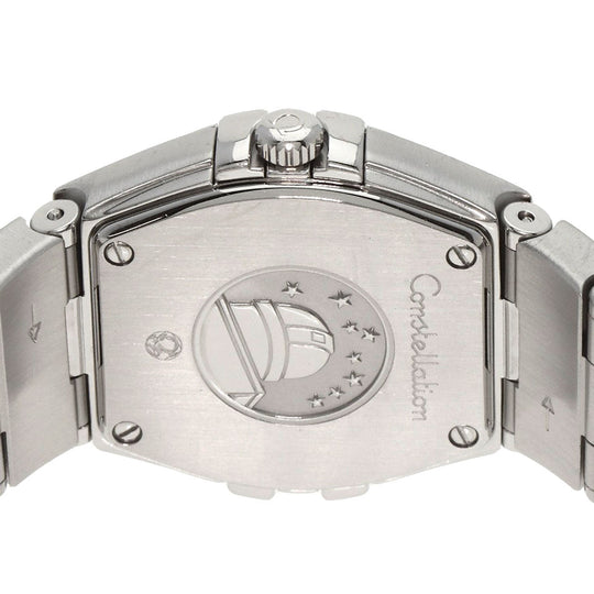 OMEGA Watches Quartz 123.10.24.60.55.001 Stainless Steel , Stainless Steel Silver Constellation Brush 12P Diamond White shell dial Women Used Authentic