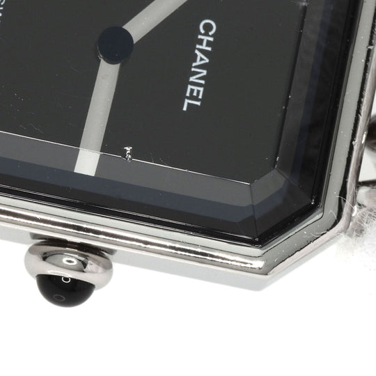 CHANEL Watches Quartz H3248 Stainless Steel , Stainless Steel Silver Premiere L black dial Women Used Authentic