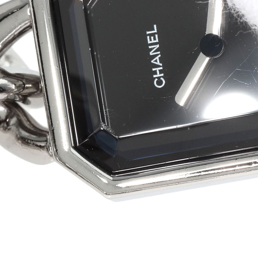CHANEL Watches Quartz H3248 Stainless Steel , Stainless Steel Silver Premiere L black dial Women Used Authentic