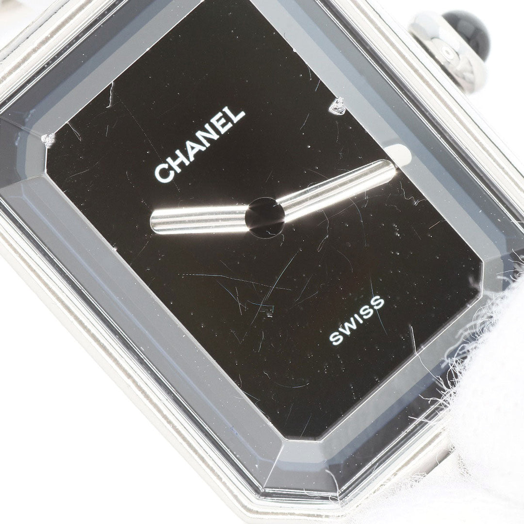 CHANEL Watches Quartz H3248 Stainless Steel , Stainless Steel Silver Premiere L black dial Women Used Authentic