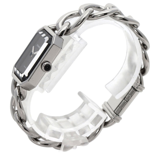 CHANEL Watches Quartz H3248 Stainless Steel , Stainless Steel Silver Premiere L black dial Women Used Authentic