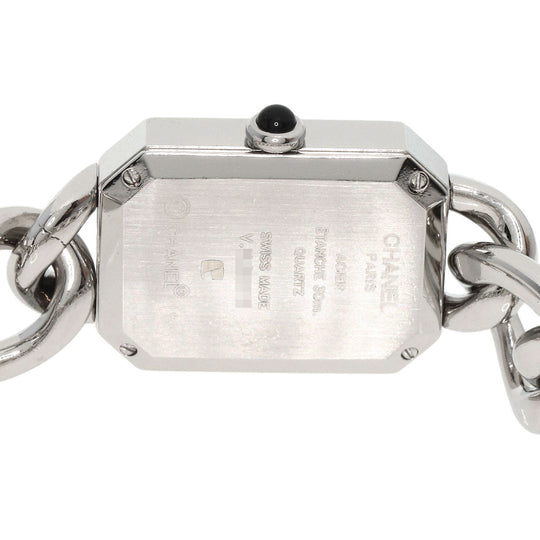 CHANEL Watches Quartz H3248 Stainless Steel , Stainless Steel Silver Premiere L black dial Women Used Authentic