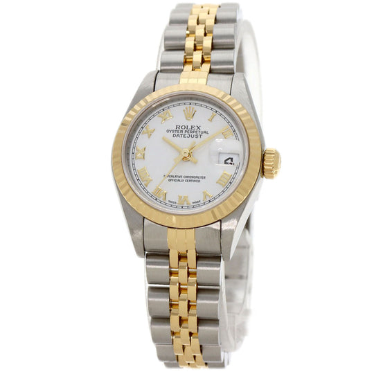ROLEX Watches Mechanical Automatic 79173 Stainless Steel , SSxK18YG , K18YG gold Datejust white dial Women Used Authentic