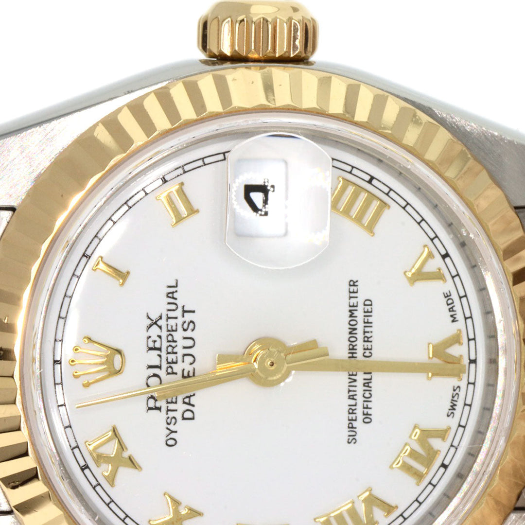 ROLEX Watches Mechanical Automatic 79173 Stainless Steel , SSxK18YG , K18YG gold Datejust white dial Women Used Authentic