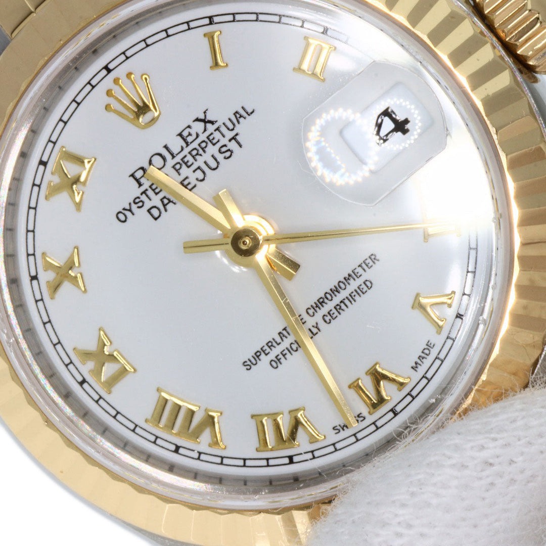 ROLEX Watches Mechanical Automatic 79173 Stainless Steel , SSxK18YG , K18YG gold Datejust white dial Women Used Authentic