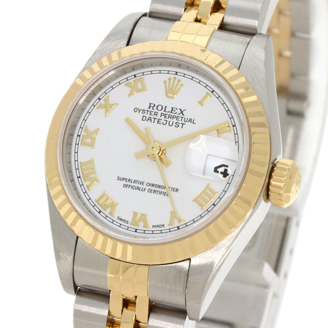 ROLEX Watches Mechanical Automatic 79173 Stainless Steel , SSxK18YG , K18YG gold Datejust white dial Women Used Authentic