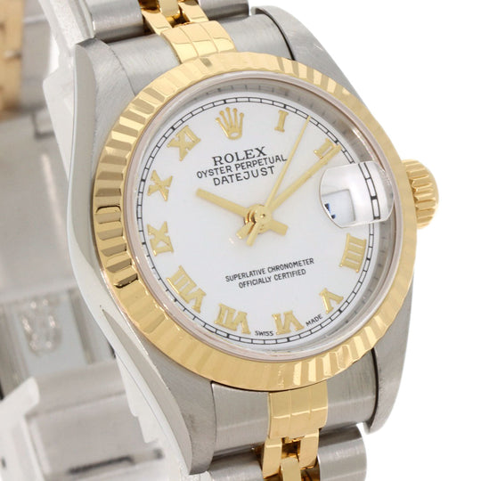 ROLEX Watches Mechanical Automatic 79173 Stainless Steel , SSxK18YG , K18YG gold Datejust white dial Women Used Authentic
